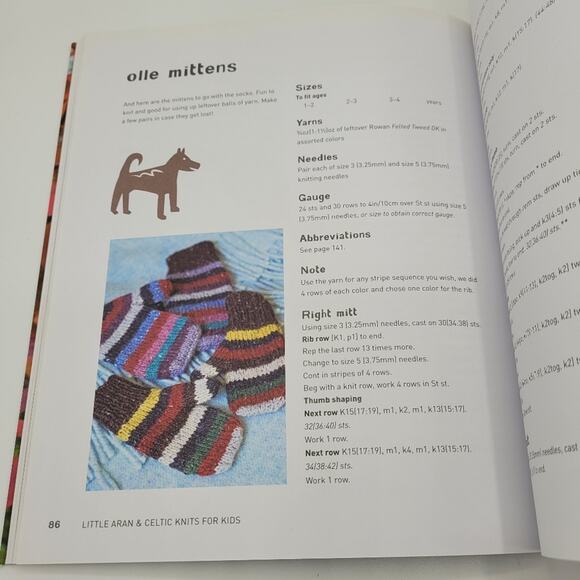 Little Aran & Celtic Knits for Kids Softcover Book - Picture 9 of 16